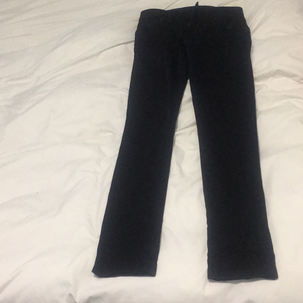 Slight Bell-Bottom black jeans.